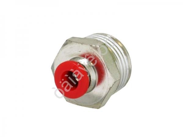 Фитинг цанговый прямой PU 1/2 х 6 mm наруж. резьба Фитинг цанговый прямой PU 1/2 х 6 mm наруж. резьба