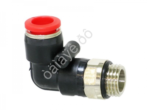 Фитинг пластик PU угловой 1/4 х 8 mm наруж. резьба