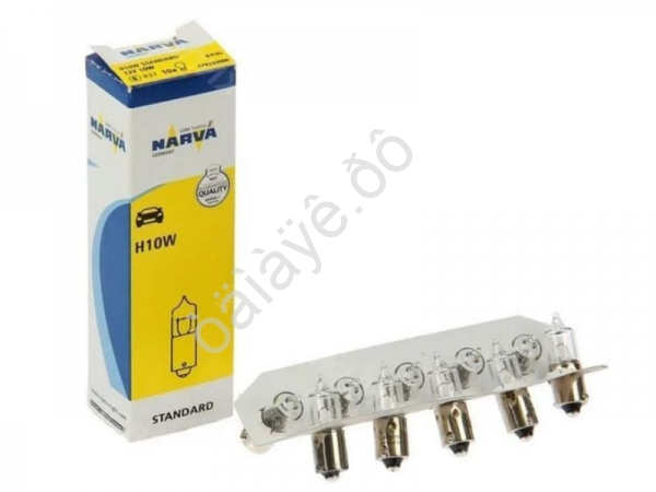 Лампа Narva  H10W (BA9s) 10w (галогенка на габ.) 12v - 17833 NARVA