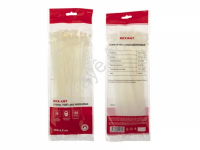 Хомут пластиковый 4.8х250 REXANT белый 1уп./100шт /1/10/100