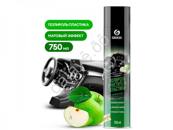 Полироль-очиститель пластика "Dashboard Cleaner" матовый блеск, яблоко (аэрозоль 750
мл) GRASS Полироль-очиститель пластика "Dashboard Cleaner" матовый блеск, яблоко (аэрозоль 750
мл) GRASS