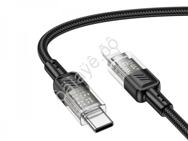Дата-кабель Type-C - lightning USB/Iphone 1,2м, 27W, черный HOCO U129 Hoco