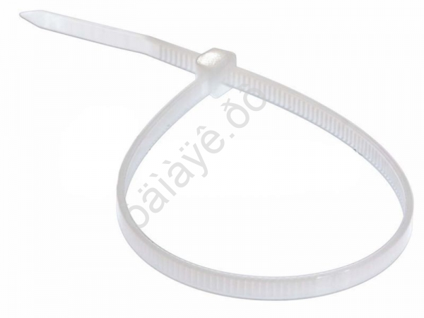 Хомут пластиковый   5х350  М5, белый 1уп/100шт /1/100_