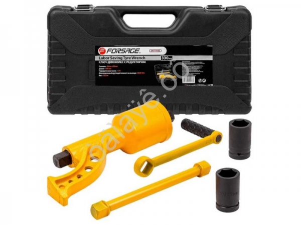 Гайковерт ручной с редуктором в комплекте с головками Forsage