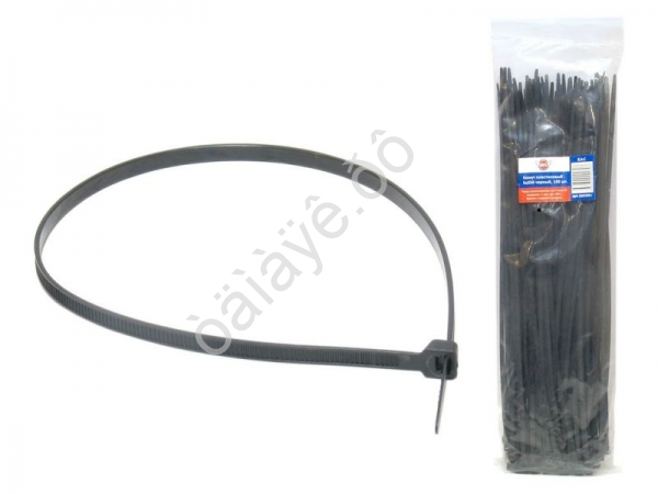 Хомут пластиковый   5х350  М5, черный 1уп/100шт /1/100_