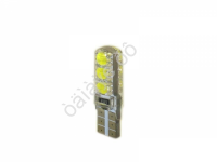 Светодиод Т10 - 6SMD 5050 белый CANBUS с доп. сопротив. силикон 1/10_ Светодиод Т10 - 6SMD 5050 белый CANBUS с доп. сопротив. силикон 1/10_