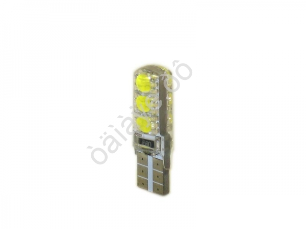 Светодиод Т10 -  6SMD 5050 белый CANBUS с доп. сопротив. силикон 1/10_