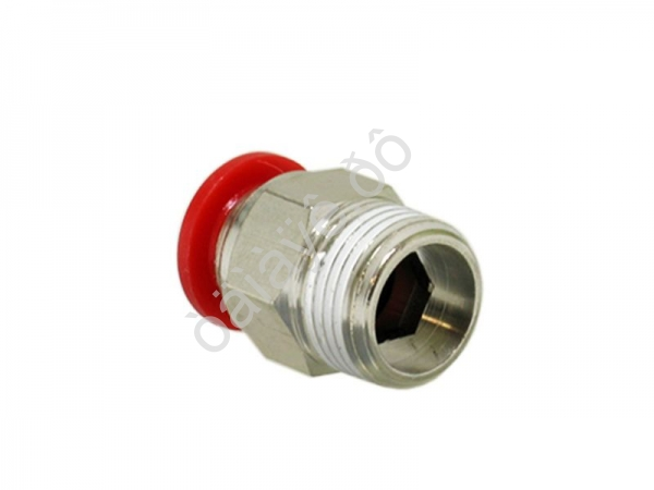 Фитинг цанговый прямой PU 3/8 х 10 mm наруж. резьба Фитинг цанговый прямой PU 3/8 х 10 mm наруж. резьба