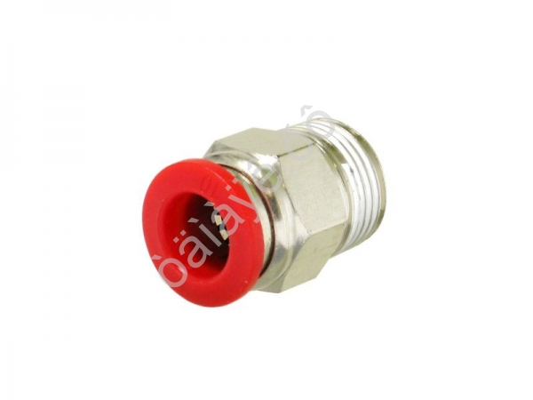Фитинг цанговый прямой PU 3/8 х 10 mm наруж. резьба Фитинг цанговый прямой PU 3/8 х 10 mm наруж. резьба