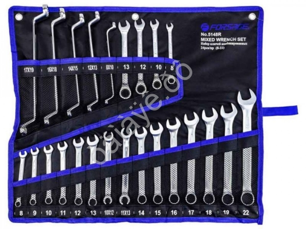 Ключи комбинированные, набор 24пр Forsage
