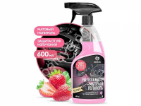 Полироль-очиститель пластика матовый "Polyrole Matte" клубника (флакон 600 мл) GRASS