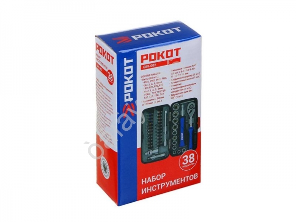 Набор инструментов 38пр. РОКОТ Набор инструментов 38пр. РОКОТ