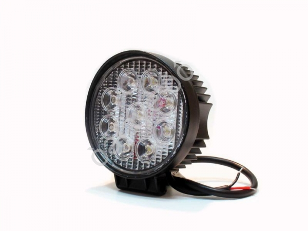 Фара светодиод. дополнит.  9 Cree smd 27Вт, 10-30 В, кругл. 110мм 1/20_