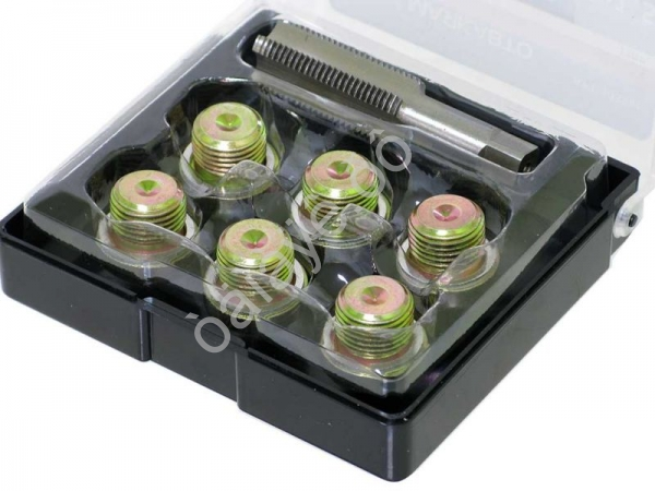 Набор пробок д/ремонта резьбы картера, 17х1.5, 13 пр. МАЯКАВТО™ /1/40_