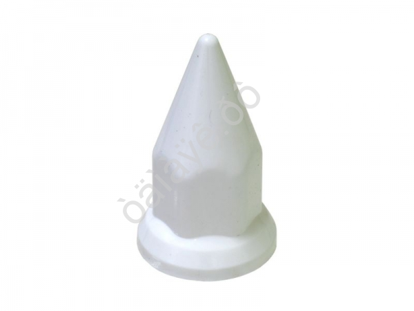 Колпачок колесный на ГАЙКУ 33 мм, белый ВЫСОКИЙ (ШИП) МК-КО-50 /1/100/300