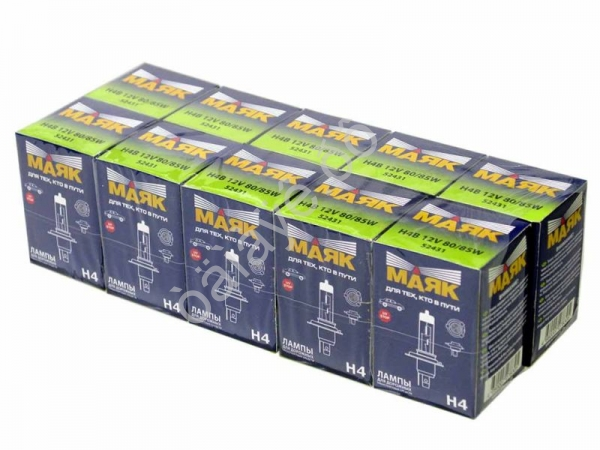 Лампа МАЯК H4B 12V 80/85W P38t