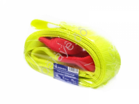 Трос буксировочный лента МАЯКАВТО™ полиэстер  15т, 6м, шириной 75мм с петлями  /1/6