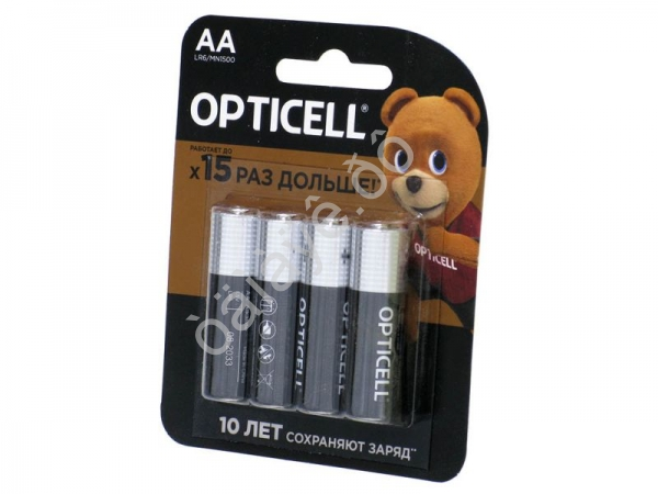 Батарейки  OPTICELL    АА  LR06 блистер /4/48/192