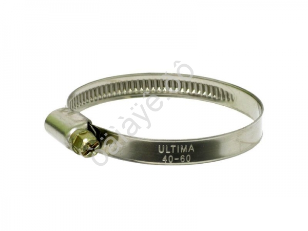 Хомут 40 - 60 мм"Ultima" нерж. (50шт-пакет) /50/500 Хомут 40 - 60 мм"Ultima" нерж. (50шт-пакет) /50/500