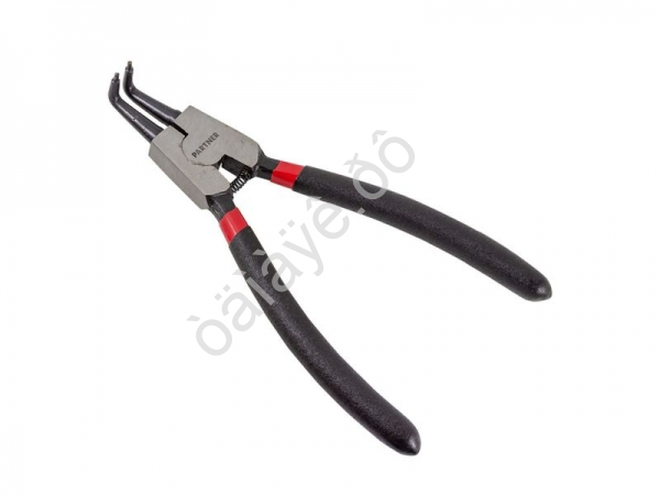 Съемник стопорных колец изогнутый на сжатие (90°,L-175мм), в блистере Partner