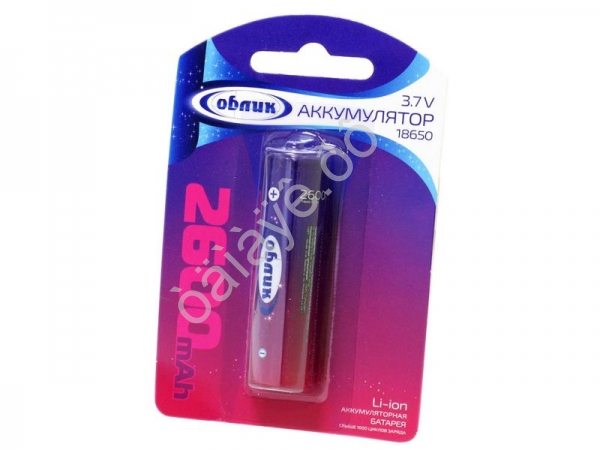Батарейки Облик 18650 аккумулятор  BL-1 3.7v  2600mAh /1/60