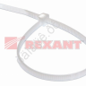Хомут пластиковый 3.6х200 REXANT белый 1уп./100шт /1/10/200