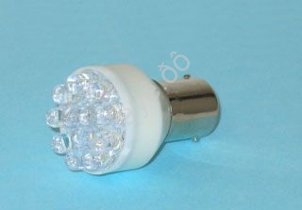 Светодиод 12V T25 12LED BA15S WHITE "Маяк"