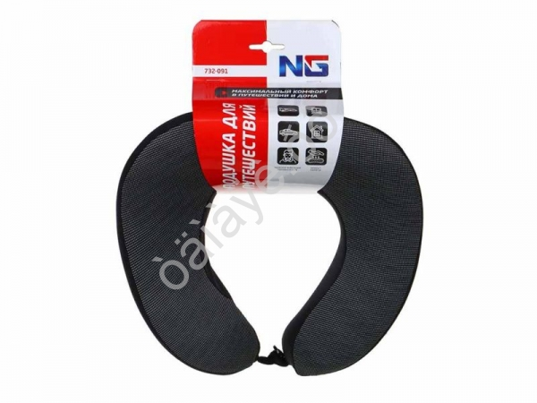 Подушка для путешествий, u-образная, черная ЕРМАК Подушка для путешествий, u-образная, черная ЕРМАК