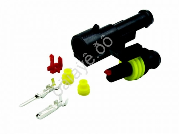 Монтажный разъем герметичный 1 контакт без провода, комплект (приемная и ответная части) AVY-0239 /20