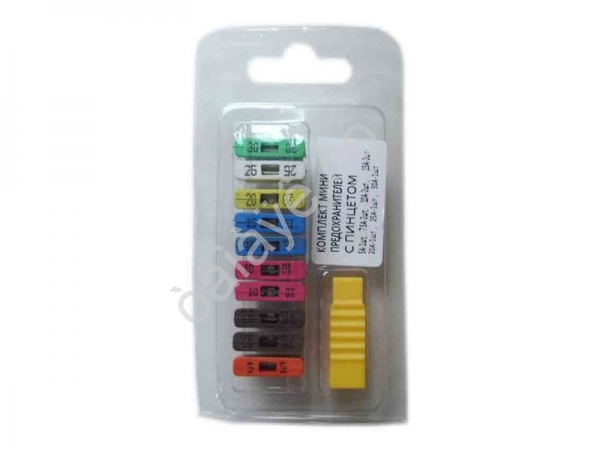 Набор предохранителей флажковых с пинцетом М5 1/5/250/500_ Набор предохранителей флажковых с пинцетом М5 1/5/250/500_