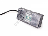 Указатель габаритов 3 LED "АТ" (белый) 110х55мм 24v АТ-1876/LED /1/100