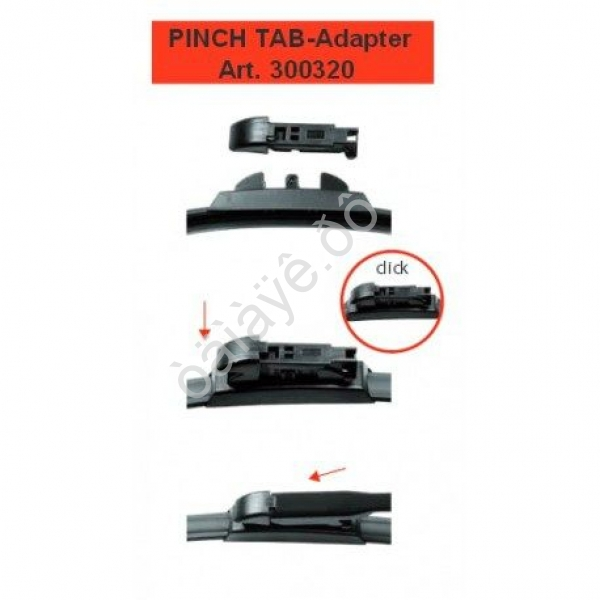 Адаптер для щеток с/о Pinch Tab (mersedes smart) Адаптер для щеток с/о Pinch Tab (mersedes smart)