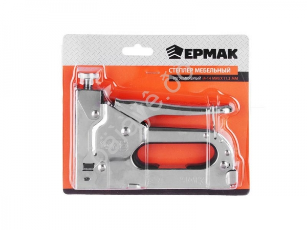 Степлер мебельный регулируем. 4-14мм х11,3мм ЕРМАК Степлер мебельный регулируем. 4-14мм х11,3мм ЕРМАК