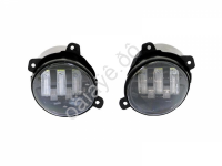 Противотум. фары диодные для Гранты 5 линз, бел+жёлт, 50Вт, 362-5, 2 реж.