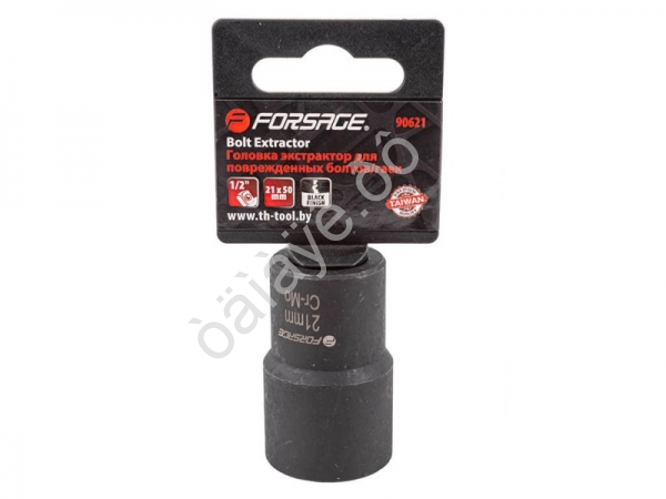 Головка-экстрактор для поврежденных болтов/гаек 21мм*50мм, 1/2" Forsage