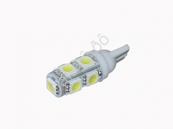 Светодиод Т10 - 9SMD 5050 белый (блистер, 2шт) 1/1000_ Светодиод Т10 - 9SMD 5050 белый (блистер, 2шт) 1/1000_