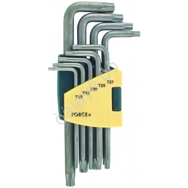 F5098L Набор угловых ключей удл.TORX 9пред (Т10-Т50)  /1/50