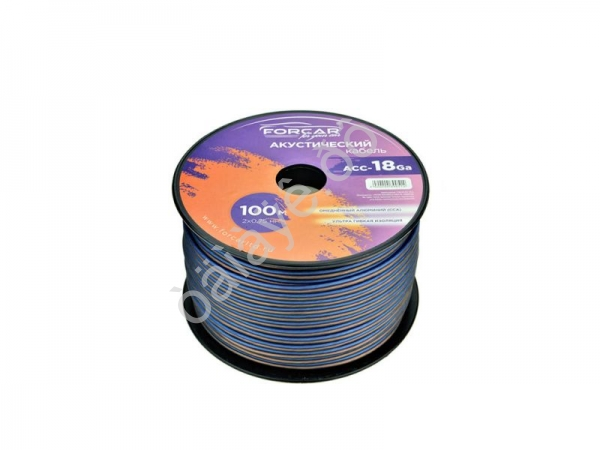 Провод двойной  2х0.75мм, прозрачный 100м. FORCAR /1/5