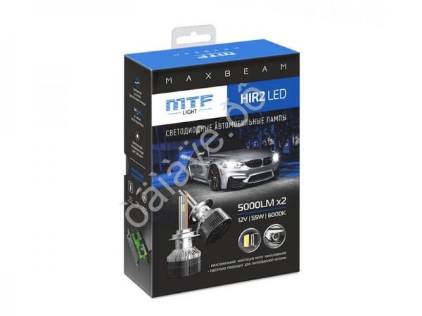 Светодиодные лампы MTF Light, серия MaxBeam, HIR2(9012), 12V, 55W, 5000lm, 6000K, кулер, комплект. Светодиодные лампы MTF Light, серия MaxBeam, HIR2(9012), 12V, 55W, 5000lm, 6000K, кулер, комплект.