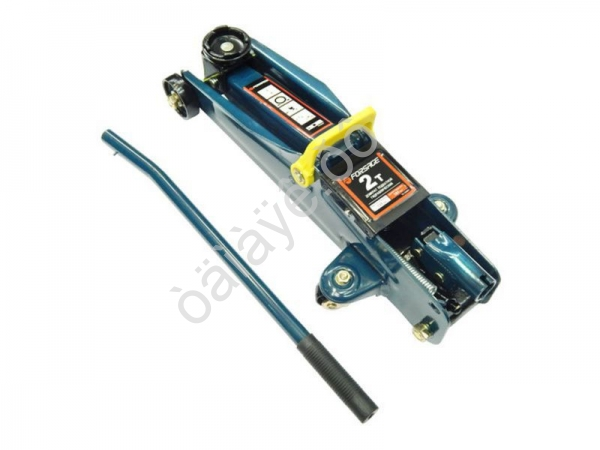 Домкрат подкатной  гидравлический с резиновой накладкой 2т(h min 135мм, h max 385мм) Forsage