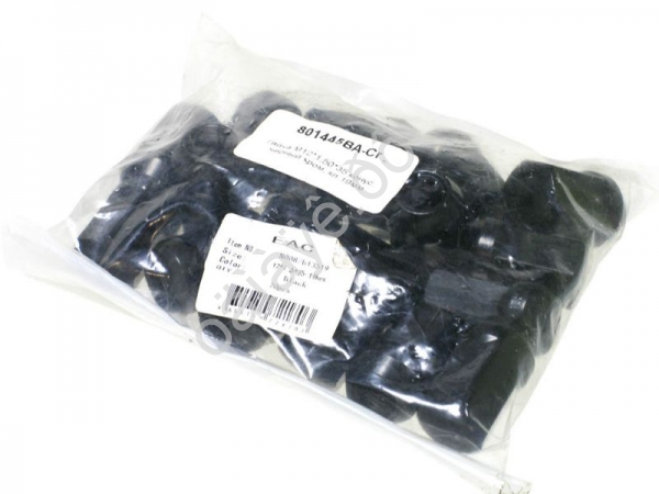 Гайка М12*1,50*35, конус, ключ 19, хром, черный /1/20_