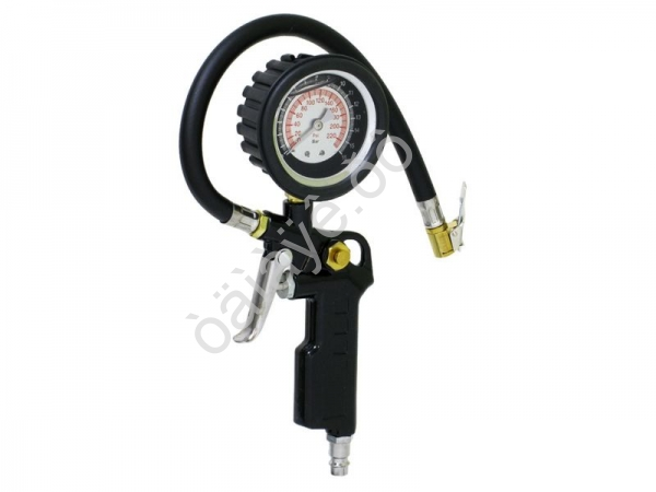 Пистолет для подкачки колес с манометром (с жидкостью) МАЯКАВТО™ DG-001 1/10/40_