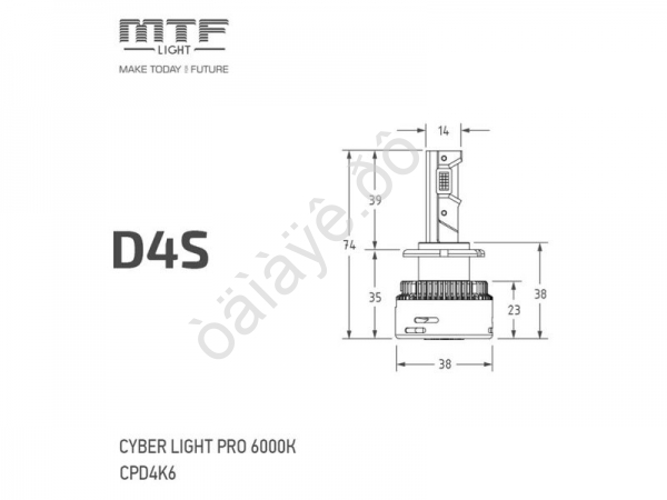 Светодиодные лампы MTF CYBER LIGHT PRO, D4S, 42V, 35W, 4250Lm, 6000K Светодиодные лампы MTF CYBER LIGHT PRO, D4S, 42V, 35W, 4250Lm, 6000K