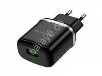 СЗУ 220В,  1USB 3.0 Quick Charger, черный BOROFONE BA36A (65шт в уп) Borofone