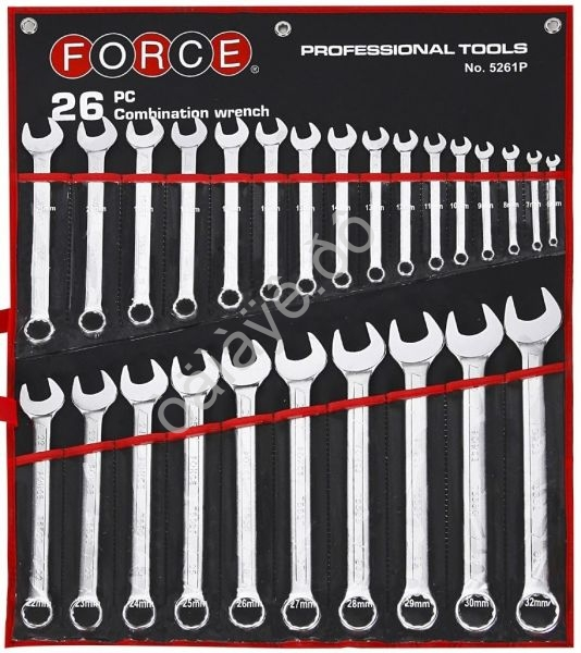F5261С Набор комбинированных ключей (26пр.) /3 F5261С Набор комбинированных ключей (26пр.) /3