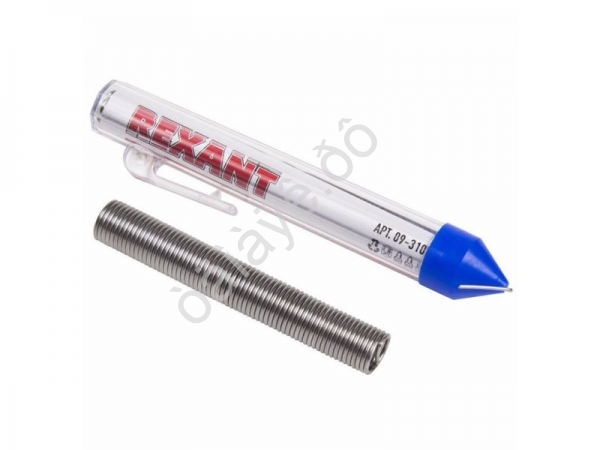 Припой с канифолью REXANT 20 гр.Ø1.0 мм (Sn60 Pb40 Flux 2.2%) Припой с канифолью REXANT 20 гр.Ø1.0 мм (Sn60 Pb40 Flux 2.2%)