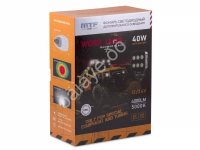 Прожектор светодиодный MTF LIGHT серия MAXIMUM BLACK 12-36V, 40W, 4000lm, ECE R10, квадратный, шт.