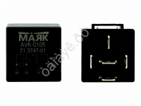 Реле стартера 4-х контактное ВАЗ 2110-12, 2123 Шеви-Нива, 1118 Калина, ГАЗ, ЗИЛ 50А/12В без кронштейна Маяк AVK-0105