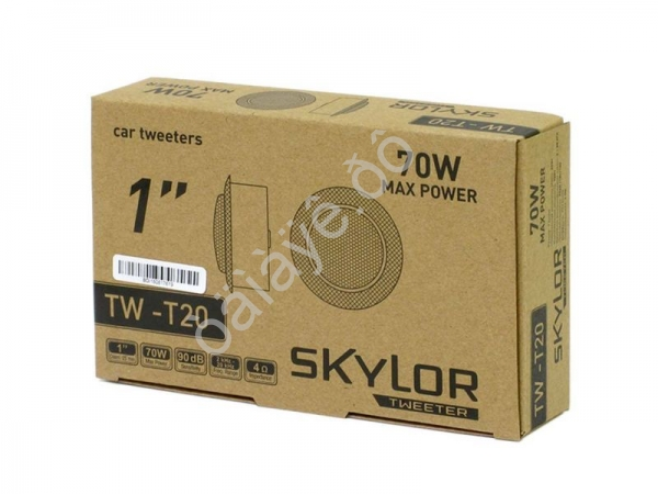 Автоколонки SKYLOR TW-20 акустика ВЧ 35мм, 70W, купольный