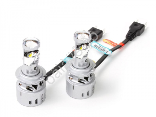 Светодиодные линзы MTF Light серии MiniLENS H7, 12V, 55W, 6000K, 4000LM, к-т.